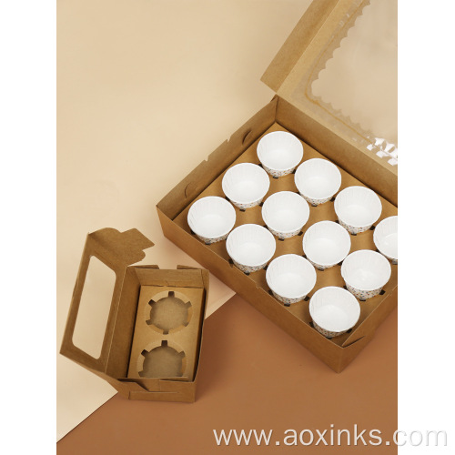 Cupcakes Box Packaging Cake Custom Birthday With Inserts